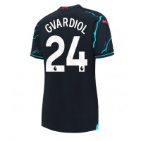 Manchester City Josko Gvardiol #24 Tredjetrøje Dame 2023-24 Kortærmet